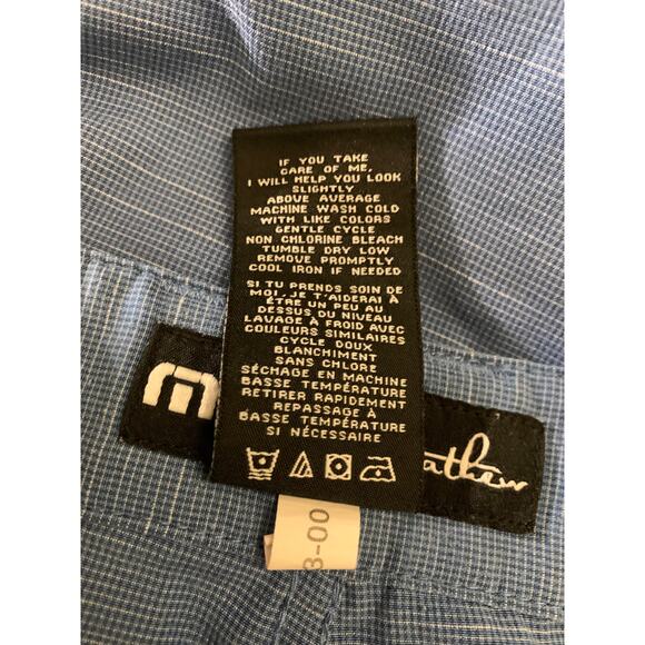 Travis Mathew Men's 36 Stretch Golf Performance Nylon Blend Shorts Blue - Picture 4 of 10